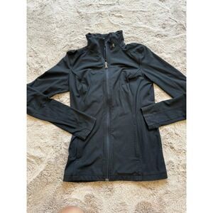 Women's Size Small Under Armour Full Zip Top - Black